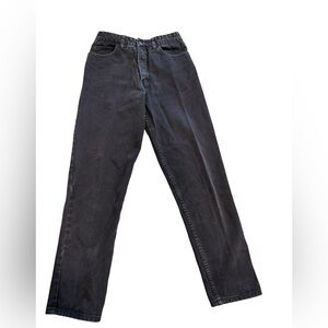 Vintage Georges Marciano for Guess USA Jeans Sz 31 Tapered Ankle 80s black Denim